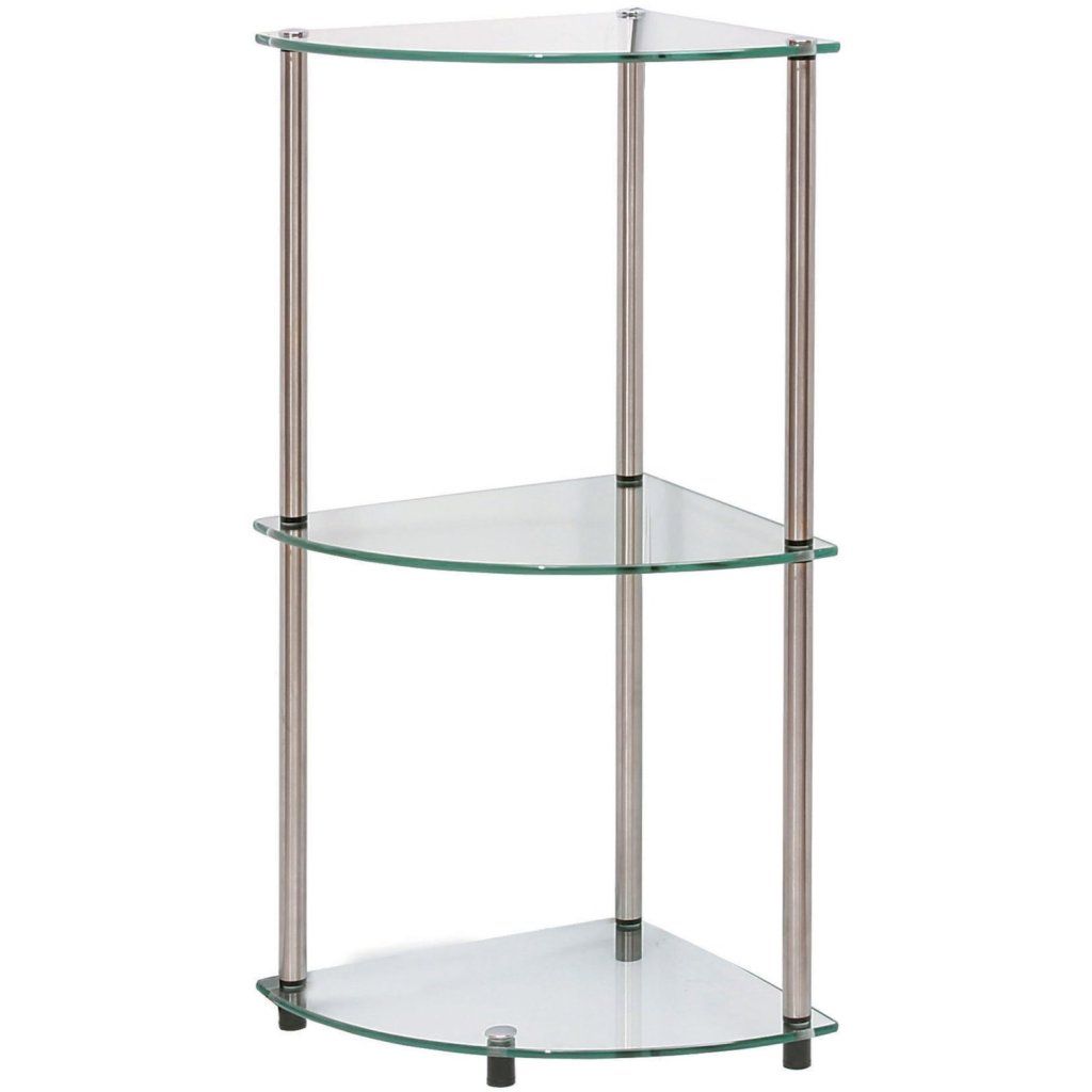Glass Corner Shelves