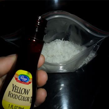cómo preparar coco de colores para repostería