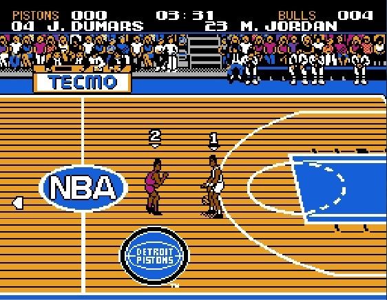 Tecmo NBA Basketball Joe Dumars