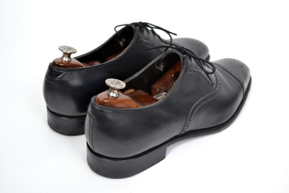 EDWARD GREEN Ralph Lauren Purple Label Black Cap Toe Mens