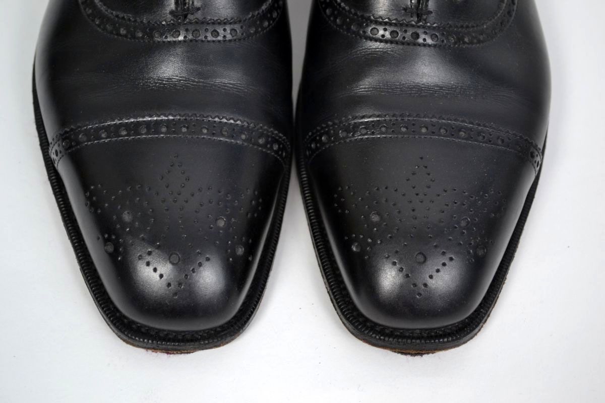 EDWARD GREEN Ralph Lauren Purple Label Black Cap Toe Mens