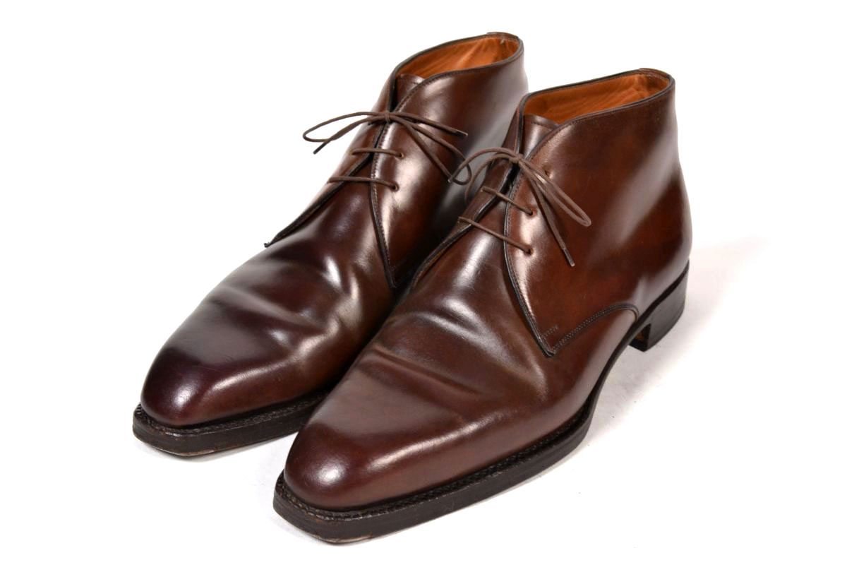 VASS Burgundy Chukka Boots SHELL CORDOVAN Mens Shoes w/ Trees EU 43 UK 9 US 10 eBay