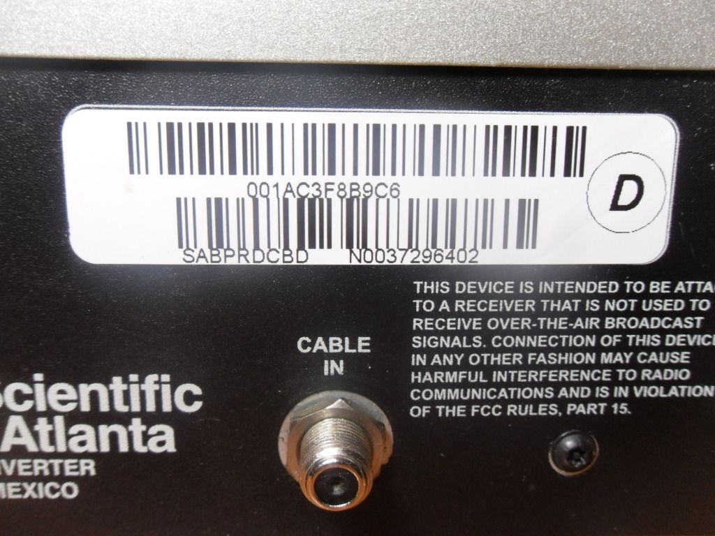 Scientific Atlanta Explorer 8300 PVR Cable Box eBay