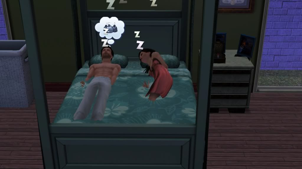 I have to use the resetsim cheat to get them to get out for the bed. I have heard about problems with custom content, but not with base game objects.