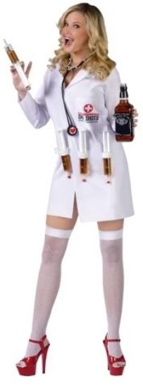 Womens Adult Sexy Doctor DR. SHOTS Female Dress Costume | eBay