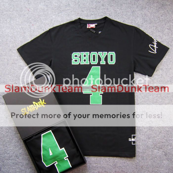 SLAM DUNK Shoyo #4 Fujima Player Tee T Shirt ~black~  