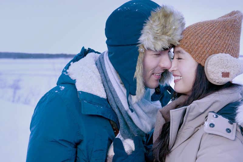 Ariel Lin frolics in the snow with Rhydian Vaughan in My Egg Man | A ...