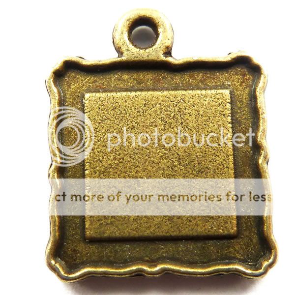 Wholesale 10pcs bronze plated frame charms 23x18mm  