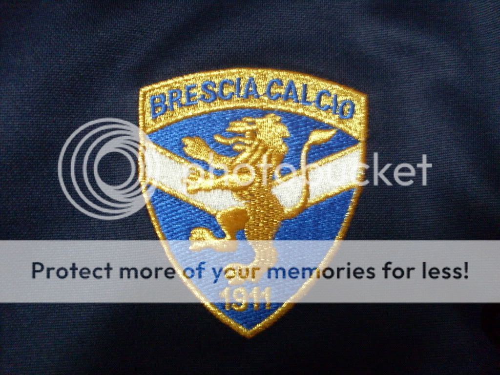 Umbro 2002 3 Official Brescia Training Jersey LS Dark Blue Baggio Era 