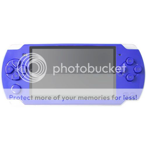 8GB 4.3 PSP MP5 MP4 video Player camera reader DV GBA TV out blue 