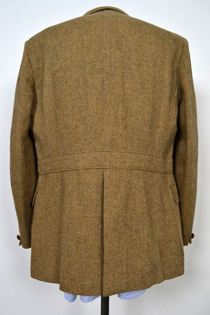 NORFOLK Graham TWEED Brown Center Vent Sport Coat Jacket Coat Mens Size ...