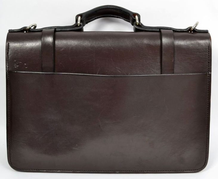 FILSON Brown Bridle Leather Strap Briefcase Messenger Bag Computer Case ...