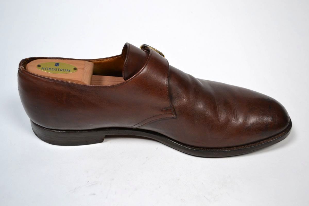 CHURCH'S WESTBURY Brown Monk Strap Loafer CUSTOM GRADE Dress Shoe Mens ...