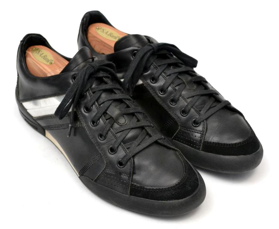DIOR HOMME Black Leather Suede ITALY Mens Casual Shoes Sneakers EU 39 ...