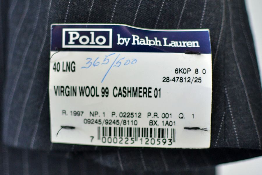 NWT $2195 POLO RALPH LAUREN Custom-Fit 3-Piece Wool/Cashmere Suit Slim ...