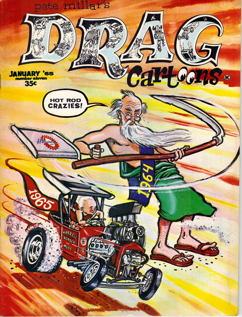 Pete Millar's Drag Cartoons - Slot Car History - Slotblog