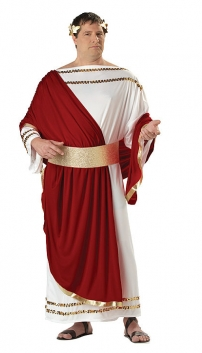 Mens Adult Roman Greek Warrior Emperor Julius Caesar Costume Outfit ...