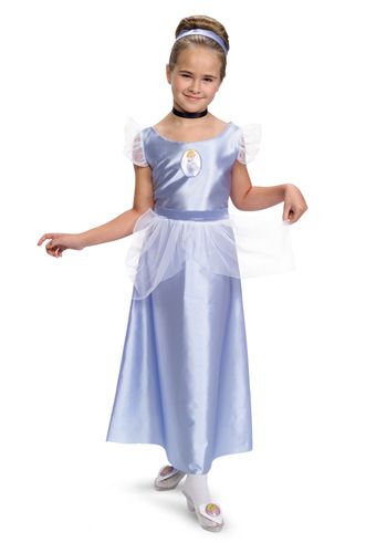 Girls Child Disney Princess Cinderella Fairy Tale Dress Costume Outfit