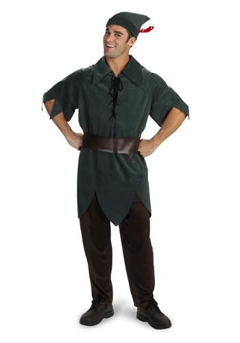 Mens Adult DISNEY Green Peter Pan Tights Tunic Costume | eBay