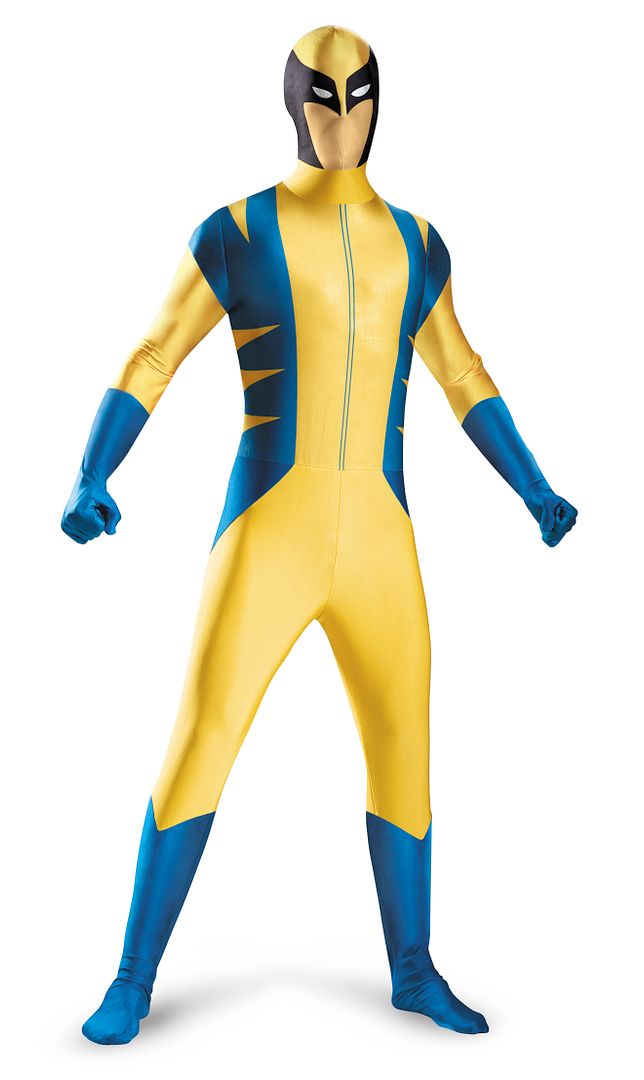 Mens Adult Marvel Skinovations Wolverine Lycra Zentai Bodysuit Spandex ...