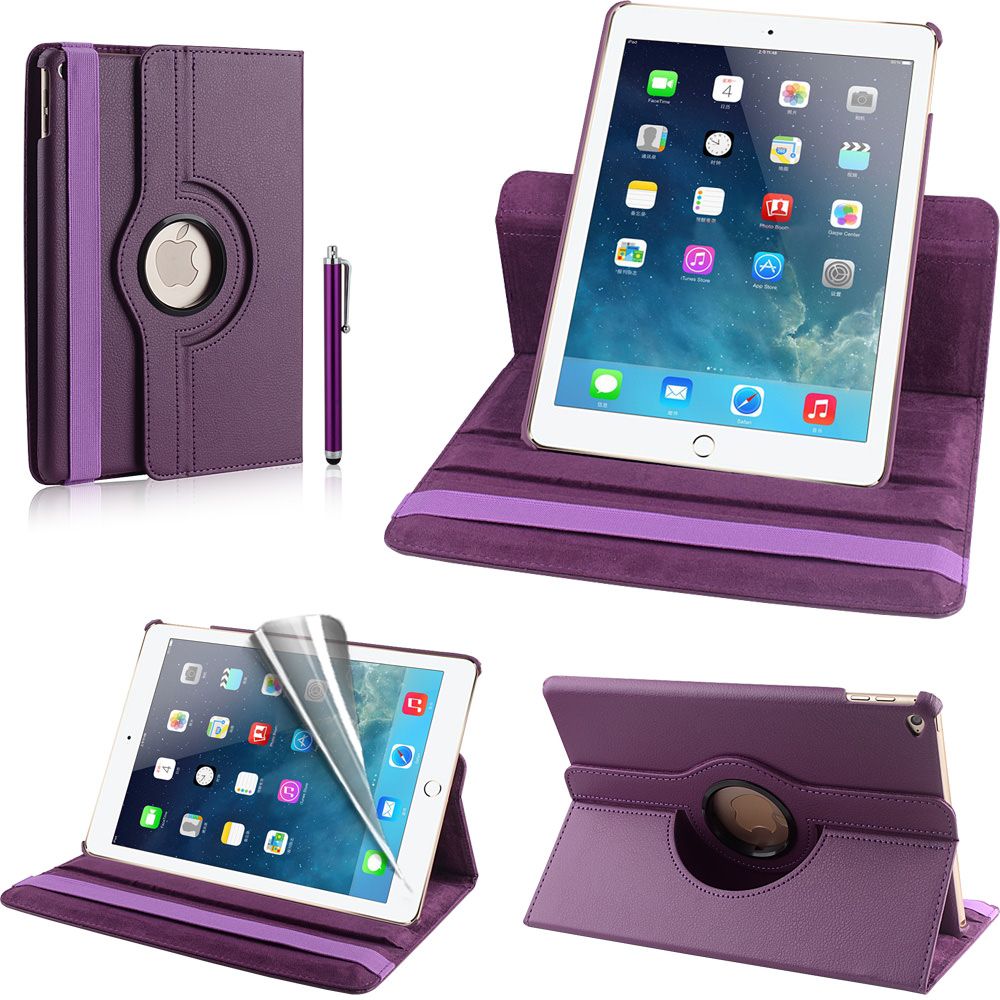 Leather 360 Degree Rotating Smart Stand Case Cover For APPLE iPad Air 4 ...